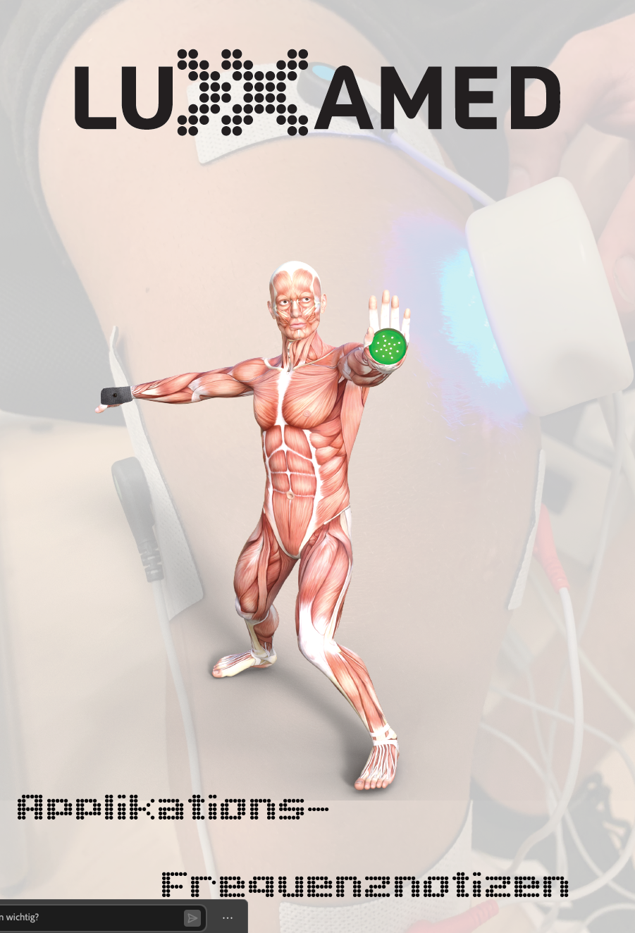 Luxxamed Notizbuch – Dokumentation von Elektrodenanlagen & FSM-Frequenzen