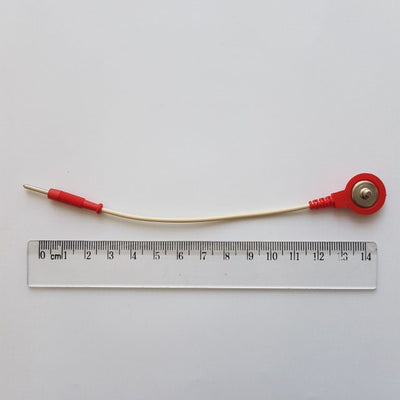 Elektrodenadapterkabel von Clip auf 2mm-Stecker, rot
