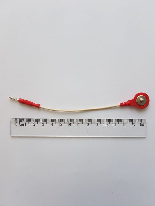 Elektrodenadapterkabel von Clip auf 2mm-Stecker, rot