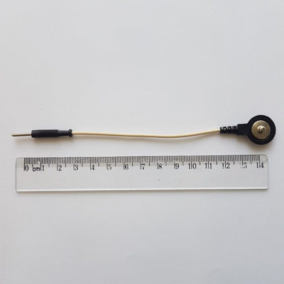 Elektrodenadapterkabel von Clip auf 2mm-Stecker, schwarz