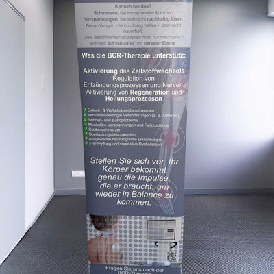 Rollup-Banner für die Praxis