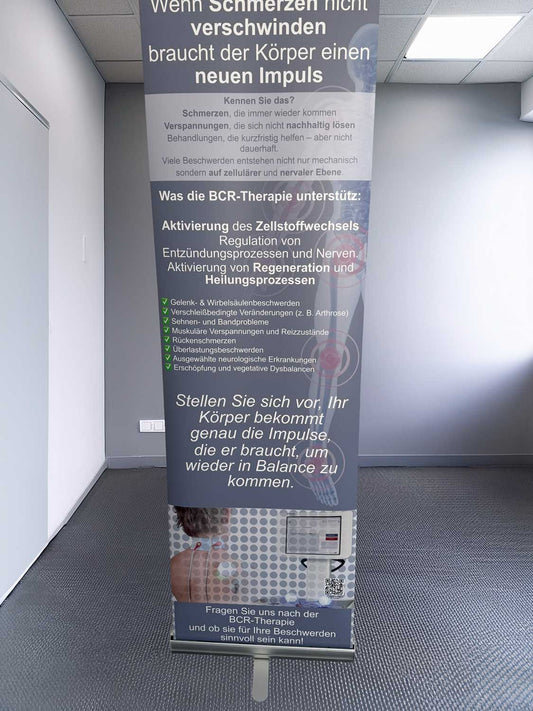 Rollup-Banner für die Praxis